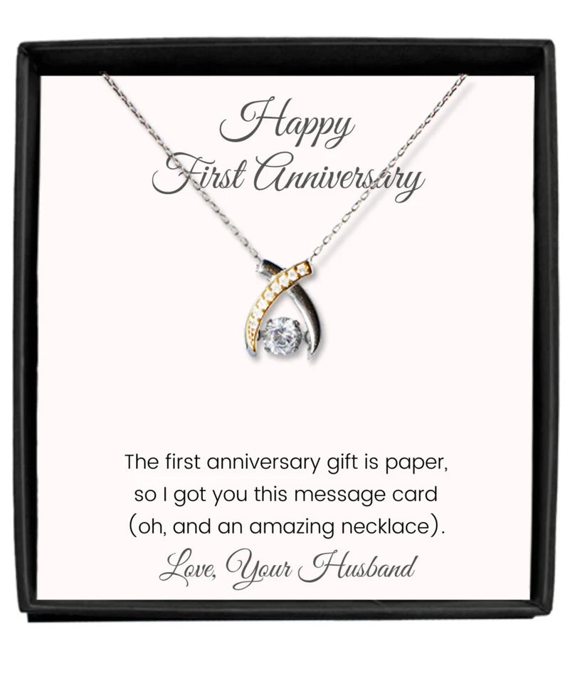 Beautiful Gift For Beautiful Occasion - Wishbone Necklace