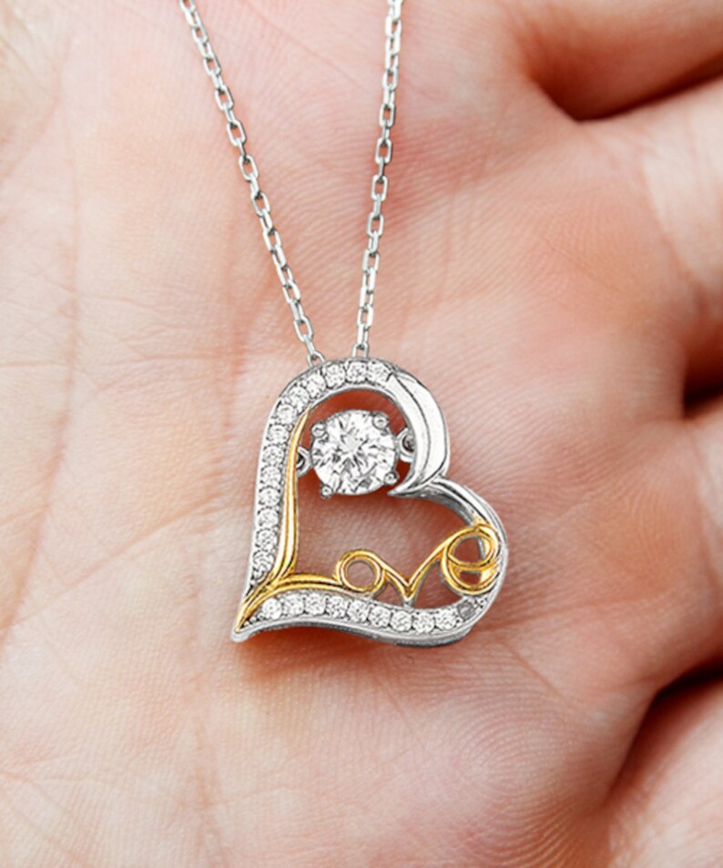 Beautiful Gift For My Beautiful Wife - Love Heart Necklace
