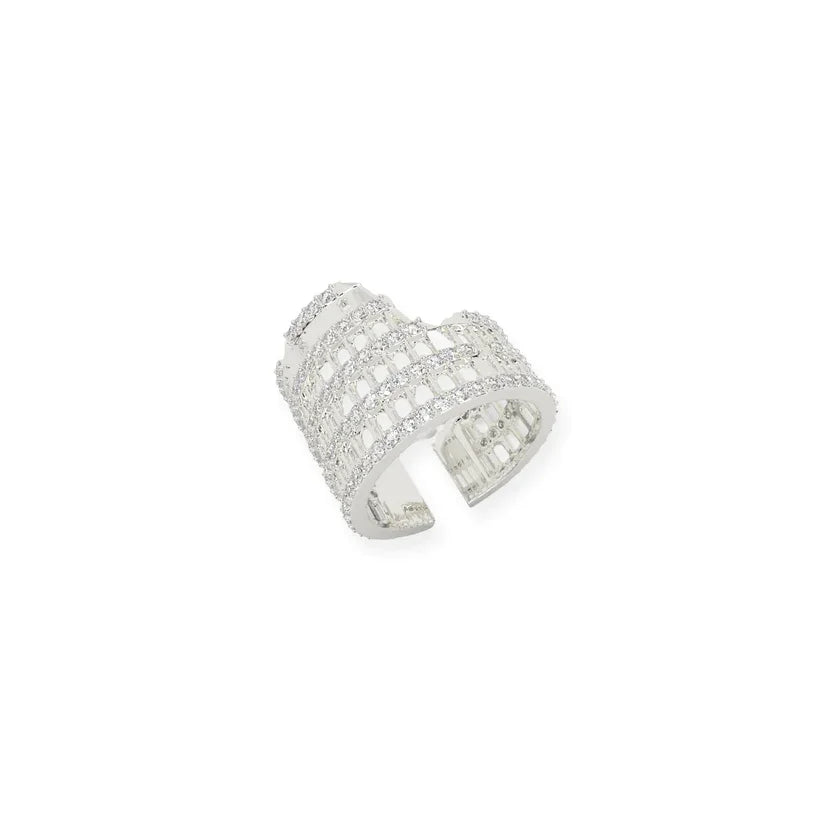 COLOSSEUM 925 Sterling Silver Ring - Adjustable Size