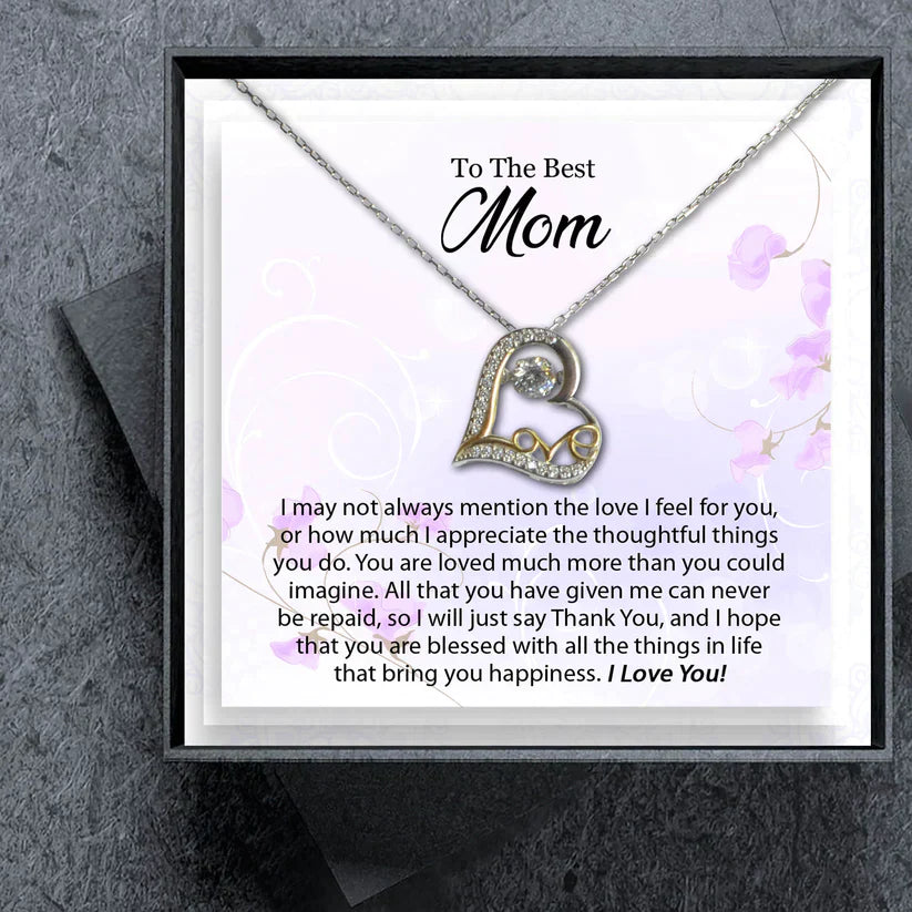 Beautiful Gift For Mother - Love Heart Necklace