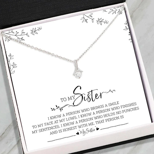 Love for Sister - Converse Solitaire Necklace