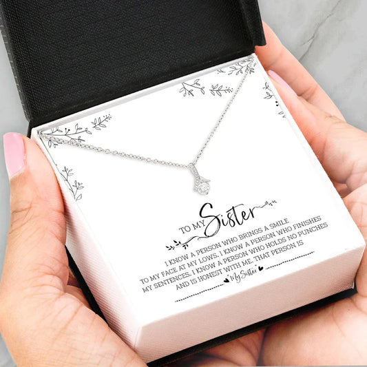 Love for Sister - Converse Solitaire Necklace